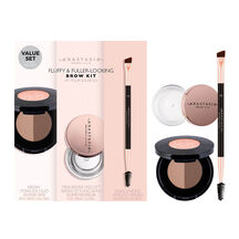 BROW KIT FLUFFY & FULL - DARK BROWN